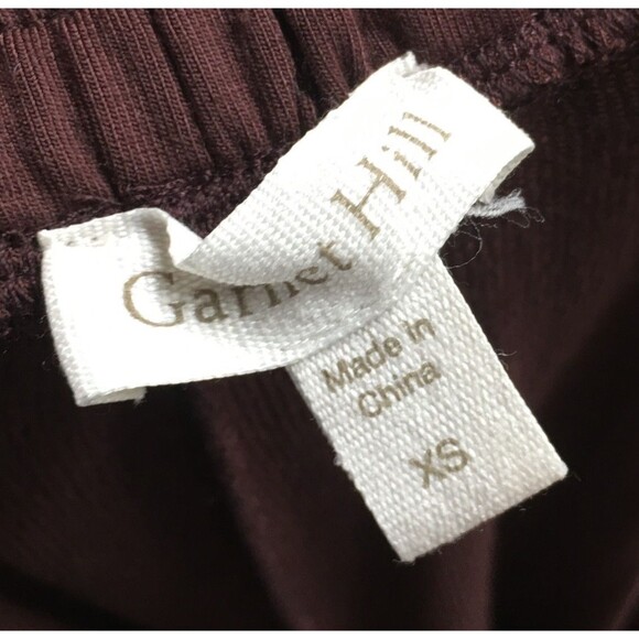 Garnet Hill Pants Women's Size XS Purple Stretch Waist Wide Leg - Picture 5 of 5